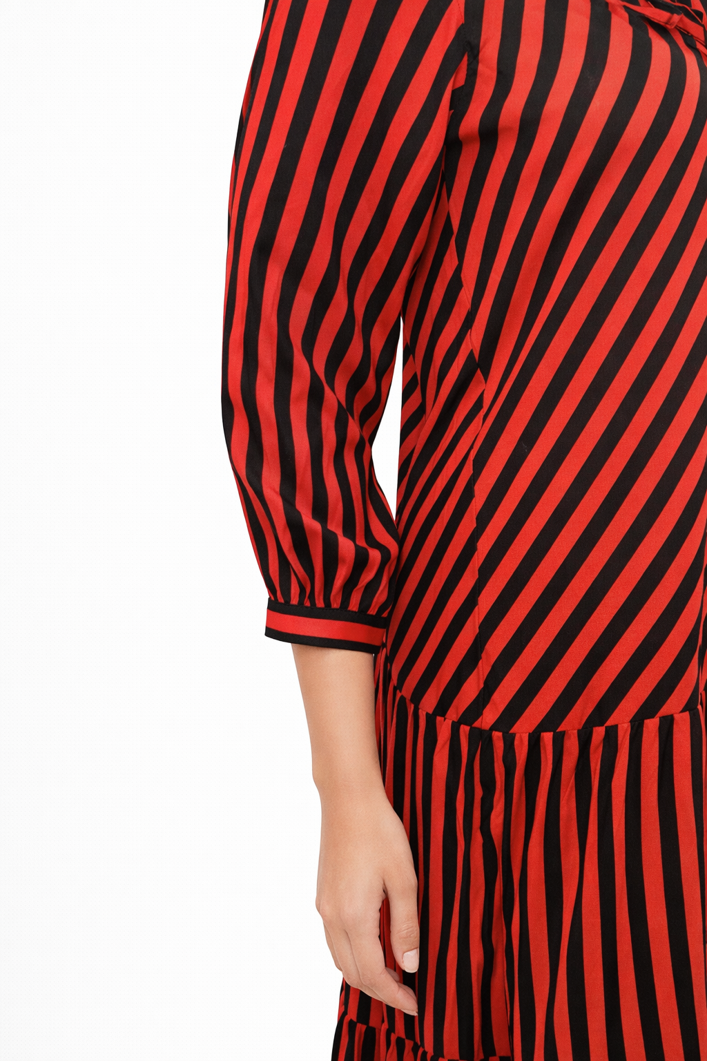 Red and black mexi 2 piece set-3