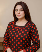 Polka Dots Kurti Set-00101